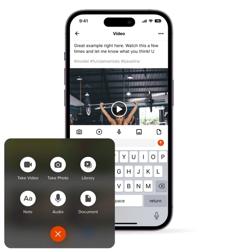 Weightlifting CoachNow UI