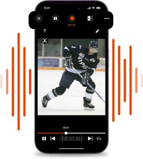 Voice Over Hockey Player in CoachNow