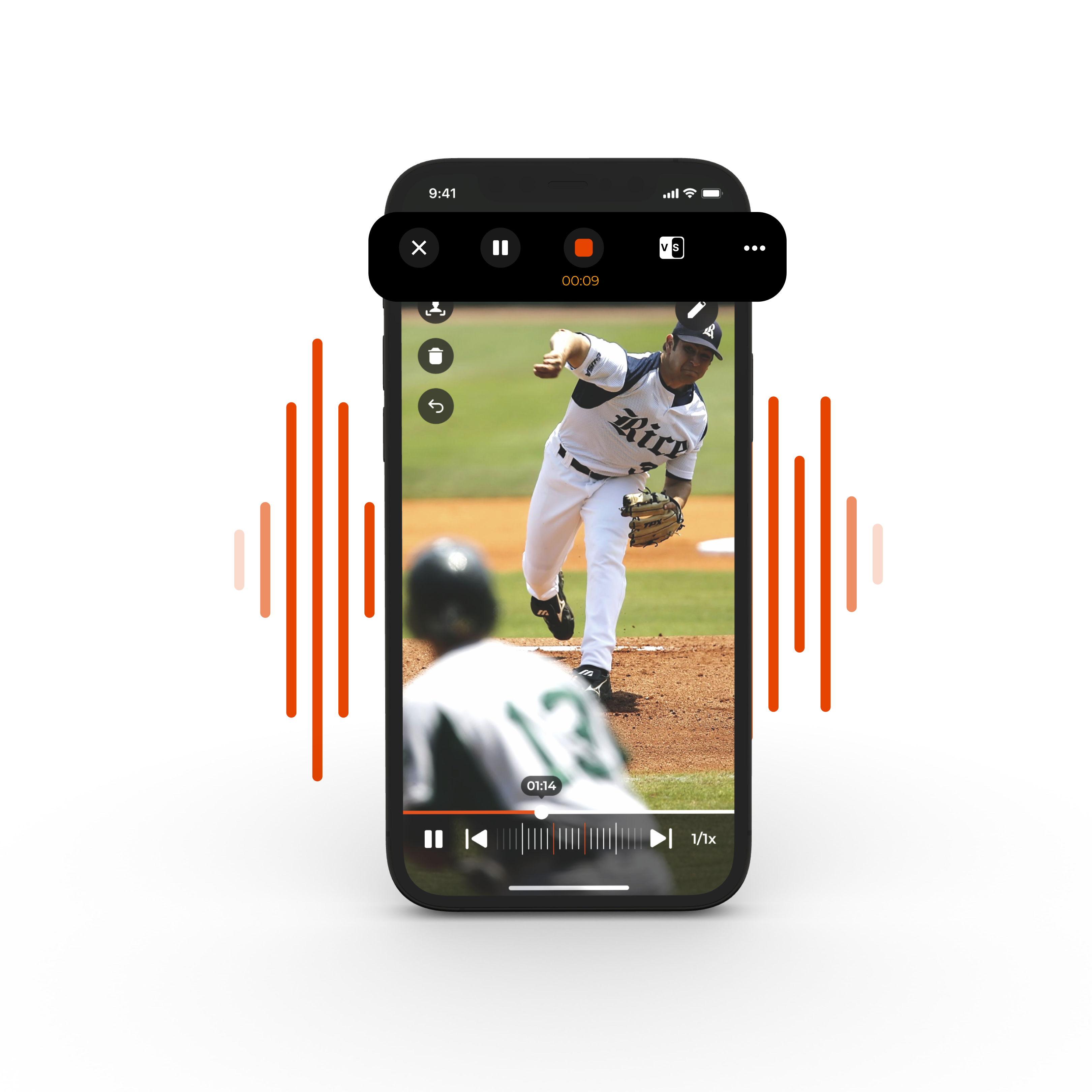 Video of baseball player pitching a baseball outside using coachnow's voice over tool