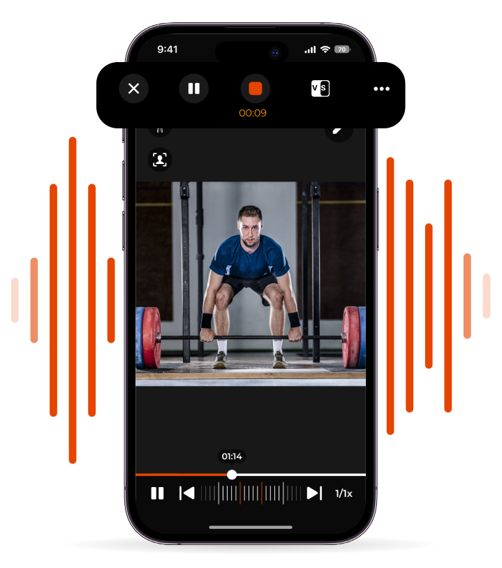 Voiceover weightlifting