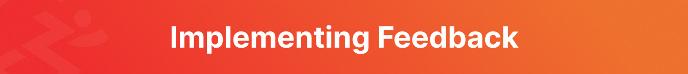 Implementing Feedback