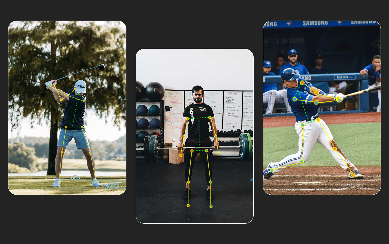 Images showing various athletes in action using coachnow's annotation and video analysis tools