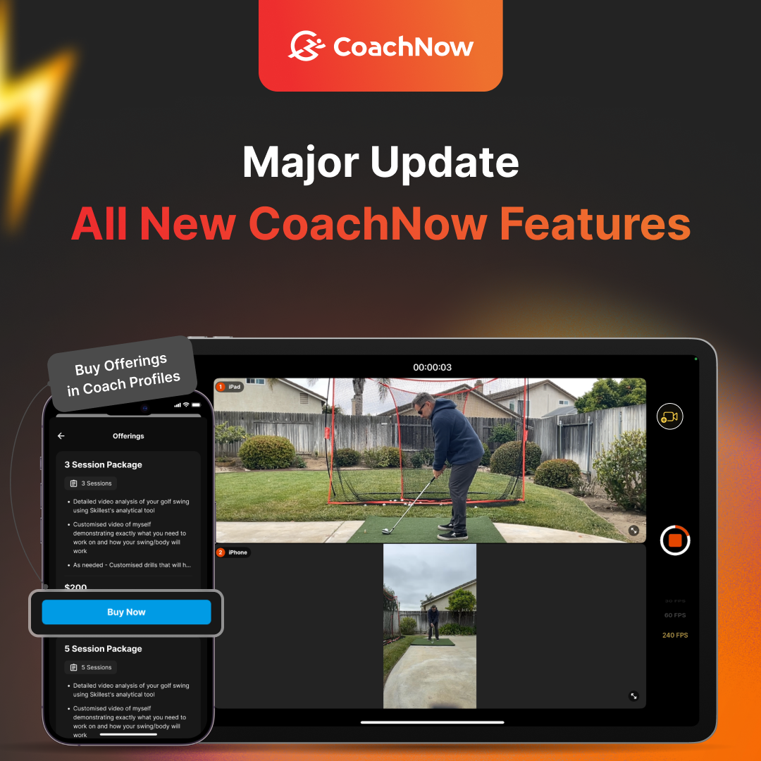CoachNow Update 7.0: Multicam, Billing & New Features